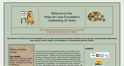 Desktop Screenshot of pawsforlove.info